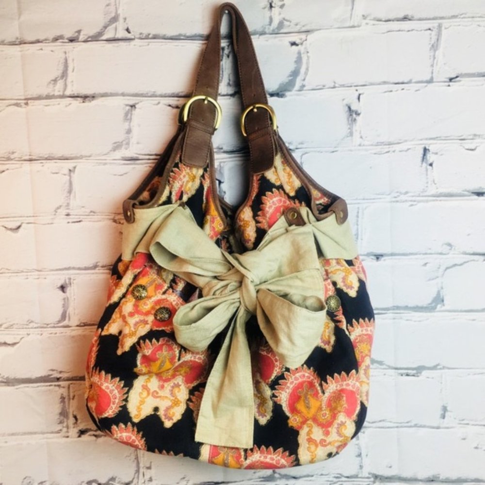DEUX LUX Multicolored Canvas Large Hobo Tote